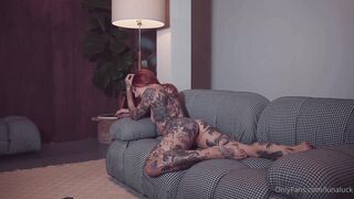 Lunaluck (Luna Luck) OnlyFans Leaks Petite Redhead with Tons of Tattoo Porn Video 295