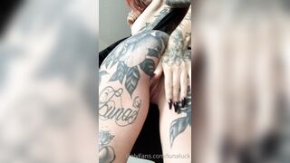 Lunaluck (Luna Luck) OnlyFans Leaks Petite Redhead with Tons of Tattoo Porn Video 64