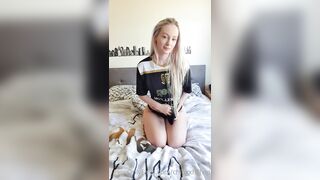 Chloxxhill (Chloxxhillvip aka Chloe) OnlyFans Leaks Blondie Geeky Girl Next Door from Yorkshire Porn Video 13