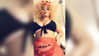 Littlemisslibrarian (Carmela Habibi aka carmellaxo) OnlyFans Leaks Habibihearts Chubby Ebony Babe Porn Video 16