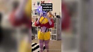 Kaiceratopss_ (kainosaur aka Spicy Dino) OnlyFans Leaks Genderfluid (they,them) & DemiPan Porn Video 1