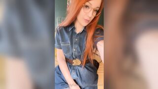 Olivewood (Olive Wood aka OliveWoodMFC) OnlyFans Leaks Red Head Slut is Horny Porn Video 48