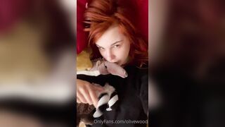 Olivewood (Olive Wood aka OliveWoodMFC) OnlyFans Leaks Red Head Slut is Horny Porn Video 129