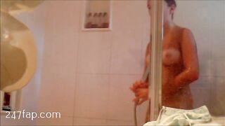 _College Shower Voyeur - 2 Friends in bathroom Leaked Amateur Nude Girl Porn Video 5