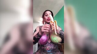 Sexymarymagdalene (Mary Magdalene aka xomarym) OnlyFans Leaks Tattoo Suicide Girl Gone Crazy Porn Video 95
