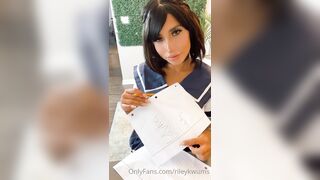 Rileykwums (Riley Kwums aka rileyisrawr) OnlyFans Leaks Smug Girl from Paradise Porn Video 48