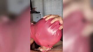 Prettyinpinkxoxofficial (Pretty in Pink) OnlyFans Leaks New Latex Goddess with Deepthroat Talent Porn Video 7