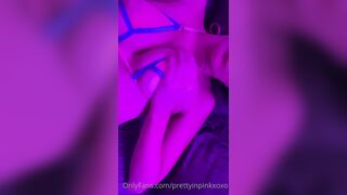Prettyinpinkxoxofficial (Pretty in Pink) OnlyFans Leaks New Latex Goddess with Deepthroat Talent Porn Video 33