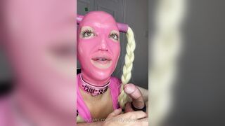 Prettyinpinkxoxofficial (Pretty in Pink) OnlyFans Leaks New Latex Goddess with Deepthroat Talent Porn Video 120