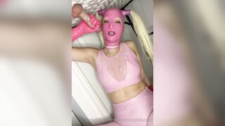 Prettyinpinkxoxofficial (Pretty in Pink) OnlyFans Leaks New Latex Goddess with Deepthroat Talent Porn Video 24