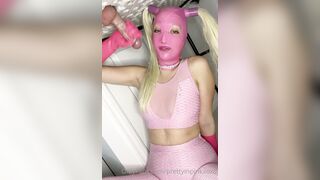 Prettyinpinkxoxofficial (Pretty in Pink) OnlyFans Leaks New Latex Goddess with Deepthroat Talent Porn Video 24