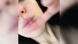 Prettyinpinkxoxofficial (Pretty in Pink) OnlyFans Leaks New Latex Goddess with Deepthroat Talent Porn Video 48