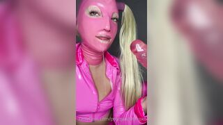 Prettyinpinkxoxofficial (Pretty in Pink) OnlyFans Leaks New Latex Goddess with Deepthroat Talent Porn Video 77