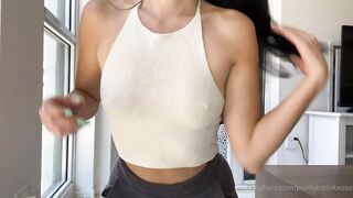 Prettyinpinkxoxofficial (Pretty in Pink) OnlyFans Leaks New Latex Goddess with Deepthroat Talent Porn Video 74