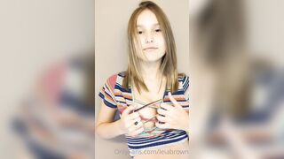 Leiabrown (Leiabrownfree aka lora_richfree aka Lorarich18) OnlyFans Leaks Lora Rich Brunette Sexy Girl Porn Video 4